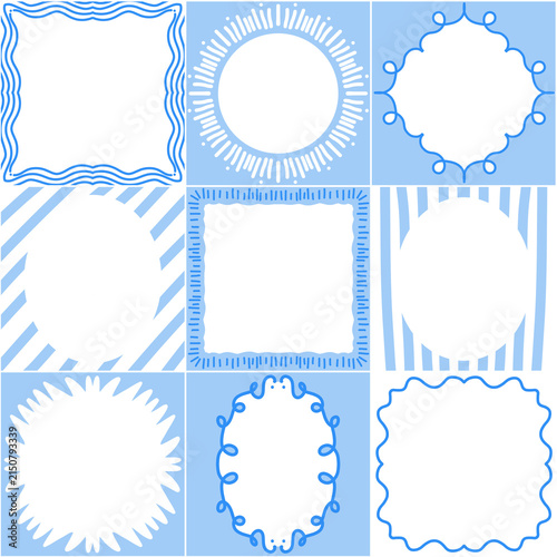 Set of Vintage Vector Frames, Labels, Borders, Tags and Decorative Elements for Retro Scrapbook, Card, Photo, Sticker and Paper Design