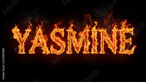 burning word on fire