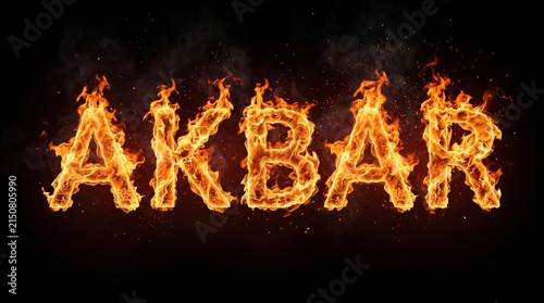 fire sign on black background