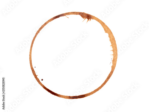 Coffee Splash and Cup Ring Stains Isolated on Transparent Background, Grunge Beverage Texture