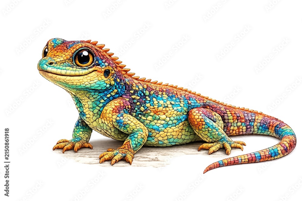 Fototapeta premium lagartija lizard chameleon