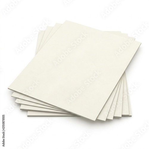 Tax Forms Isolated on White Solid Background, Professional Office and Financial Concept for Planning, Management, and Corporate Work
