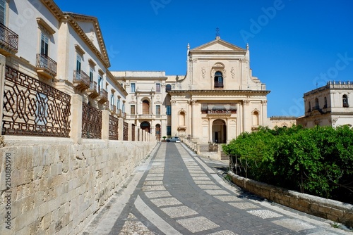 Obraz na plátně Basilica of the Most Holy Saviour, Noto, Sicily, Italy