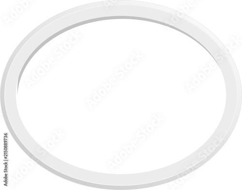 Realistic vintage classic photo frame overlay isolated. Oval border. Invitation, sale, memories, exhibition card design. PNG