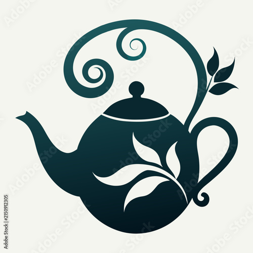 Vector Illustration – Elegant Teapot Emblem