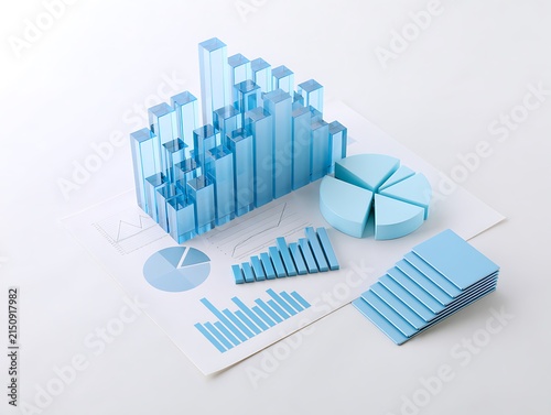 Graphs of financial analysis - Isolated
