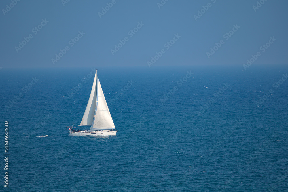 Fototapeta premium sailboat in the blue sea