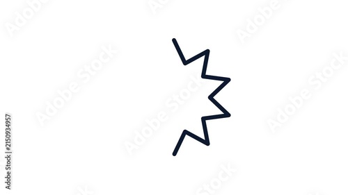 Starburst Loading Spinner Rotating Progress Animation White Background