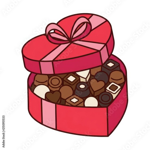 Heart shaped box of chocolates
