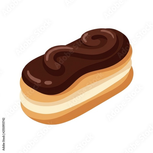Chocolate eclair pastry