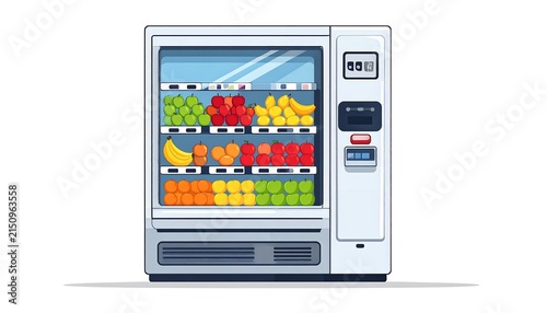 Modern desktop computer with colorful screen display.