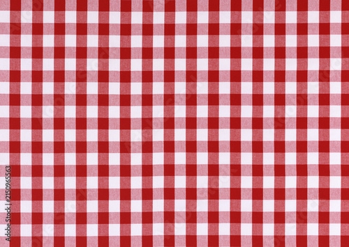 Red Gingham Fabric Gingham Macro Background