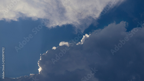 Dramatic skyline with stormy clouds before rain