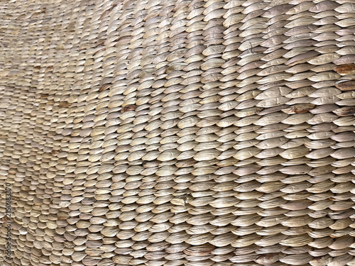 Traditional wicker rattan weave texture, eco-friendly style
