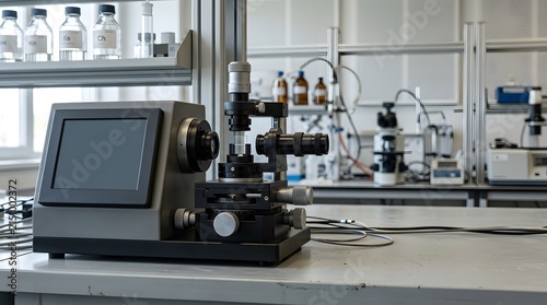 laboratory imaging polarimeter with blank digital display for optical measurement and polarization analysis