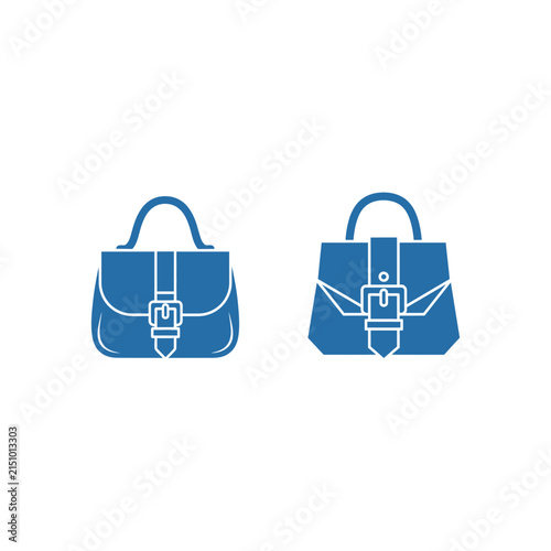 Elegant blue handbags with stylish buckles and handles for fashion lovers