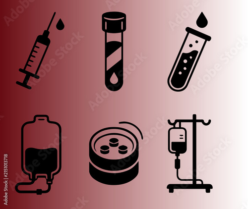 Blood Donation and Hematology Medical Illustration