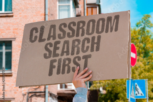 Konstfotografi "Classroom search first" The first session is about finding the location