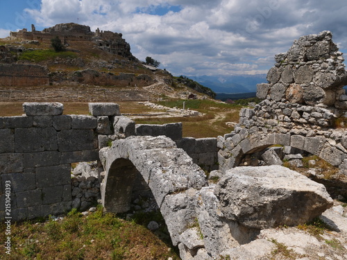 tlos the lycian antic city tlos fethiye turkey