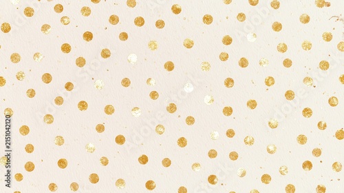 Scattered gold confetti dots on a cream textured background, creating a festive and elegant visual suitable for celebrations and special occasions
