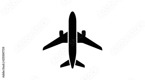 Vector illustration of airplane icon on a transparent background