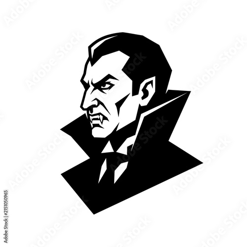 Obraz na plátně vintage count dracula vampire vector illustration