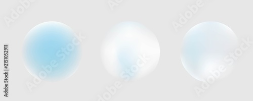 Set color circle gradient noise gradation. Abstract colorful watercolor blur mesh on isolated transparent background.