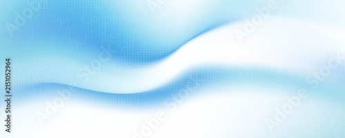 Colorful abstract background with white and blue color, halftone effect, dot pattern. Vector illustration.