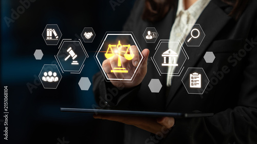 Cuadro en lienzo Concept of corporate legal services