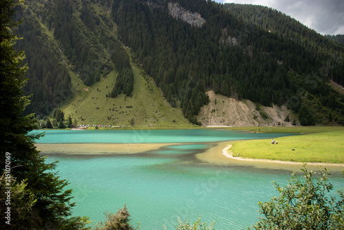 Photography lake in the mountains