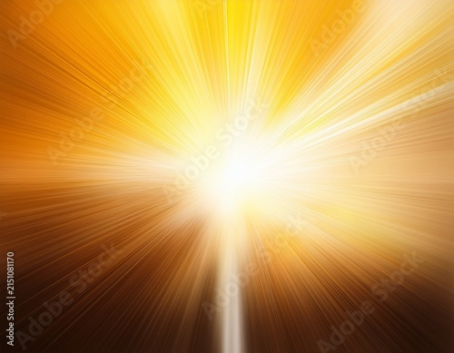 yellow and white background with an abstract light beam light effect white and orange colors blurred lens flare