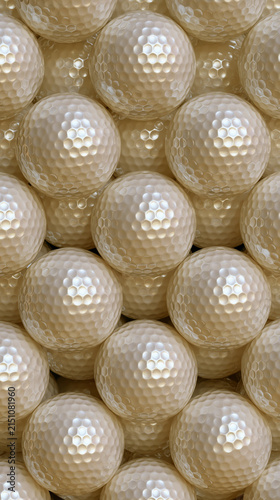 Close-up of Golf Balls for Sports and Recreation