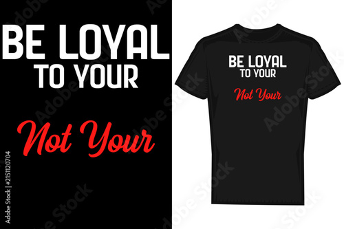 Custom Typography T-shirt design

