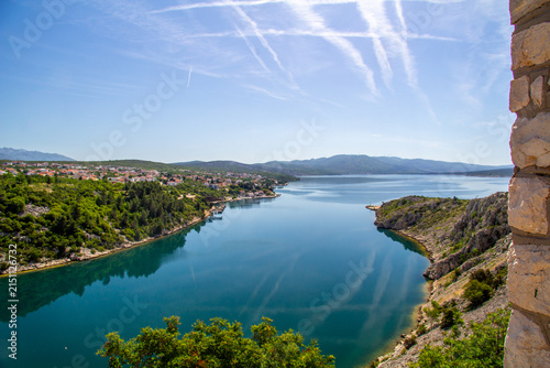 Beautiful view from Maslenica Bridge