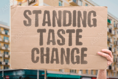 Принти на полотні "Standing taste change" Food perception shifts depending on your posture