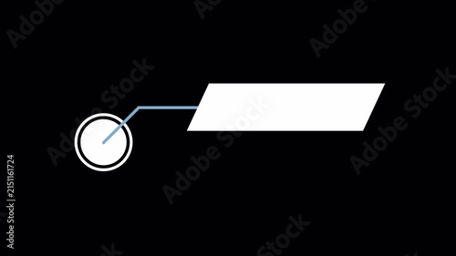 4k video Minimal Callout Circle Lower Third Clean Professional Video Title Overlay Vector Design for Video Editors