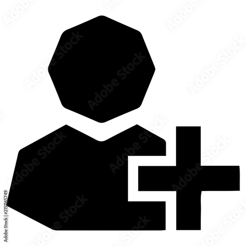 Картината върху платно Follow Glyph Icon