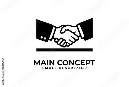 Handshake gesture symbolizes successful business partnership and professional corporate agreement.
