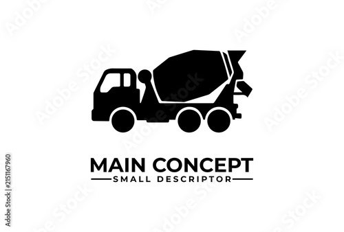 Cement mixer truck represents heavy construction logistics and concrete industry transport needs.