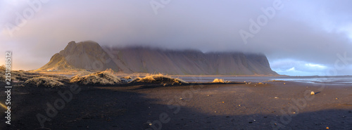 Картината върху платно Sunset at Vestrahorn, Iceland