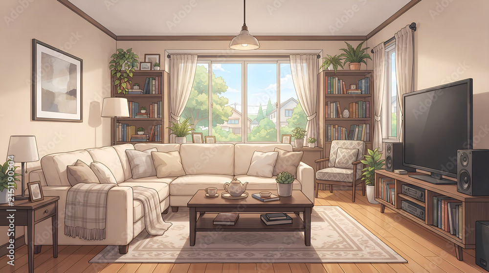 Fototapeta premium リビングルーム