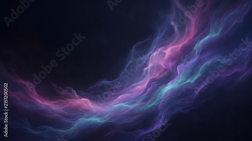 Abstract Cosmic Nebula Gradient Background with Glowing Colors
