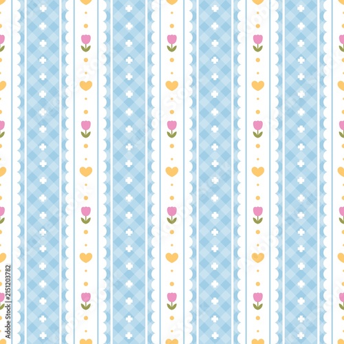 Obraz na płótnie Seamless floral background 