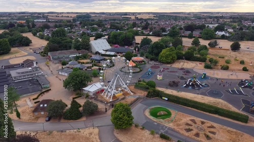 An aerial view of Wicksteed Park in Kettering