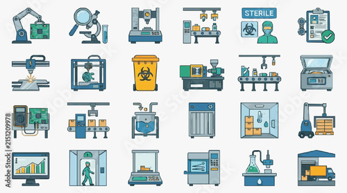 Dynamic Illustrated Guide to Modern Manufacturing Lab and Quality Control Equipment and Processes