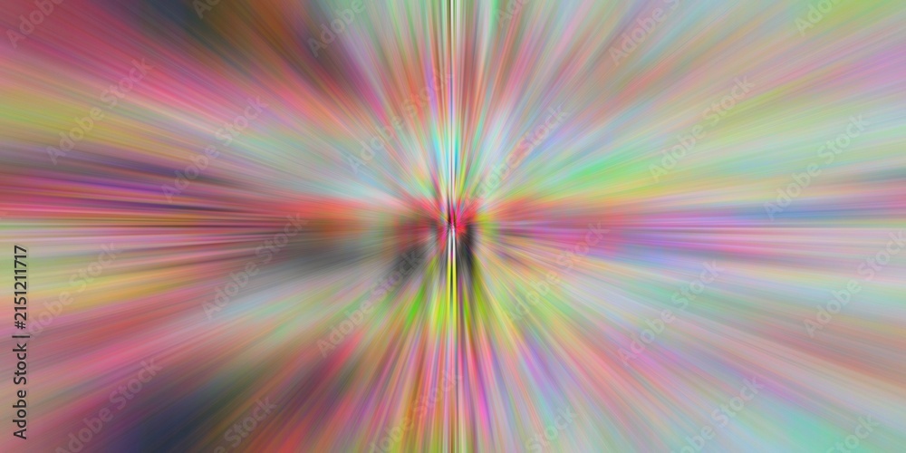 Obraz premium Vibrant Radial Blur Background, Colorful Light Burst, Abstract Motion Effect