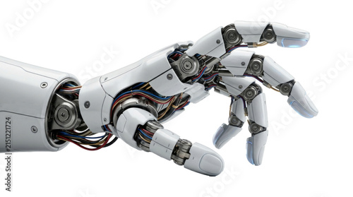 Gesturing robot hand, cut out
