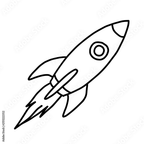 rocket on a white background