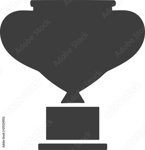 Large trophy cup silhouette
