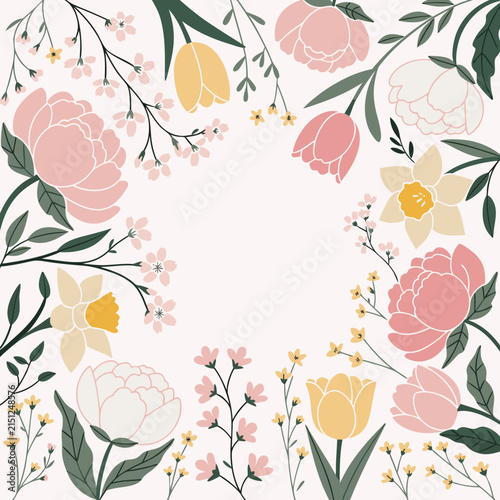 seamless pattern with flowers